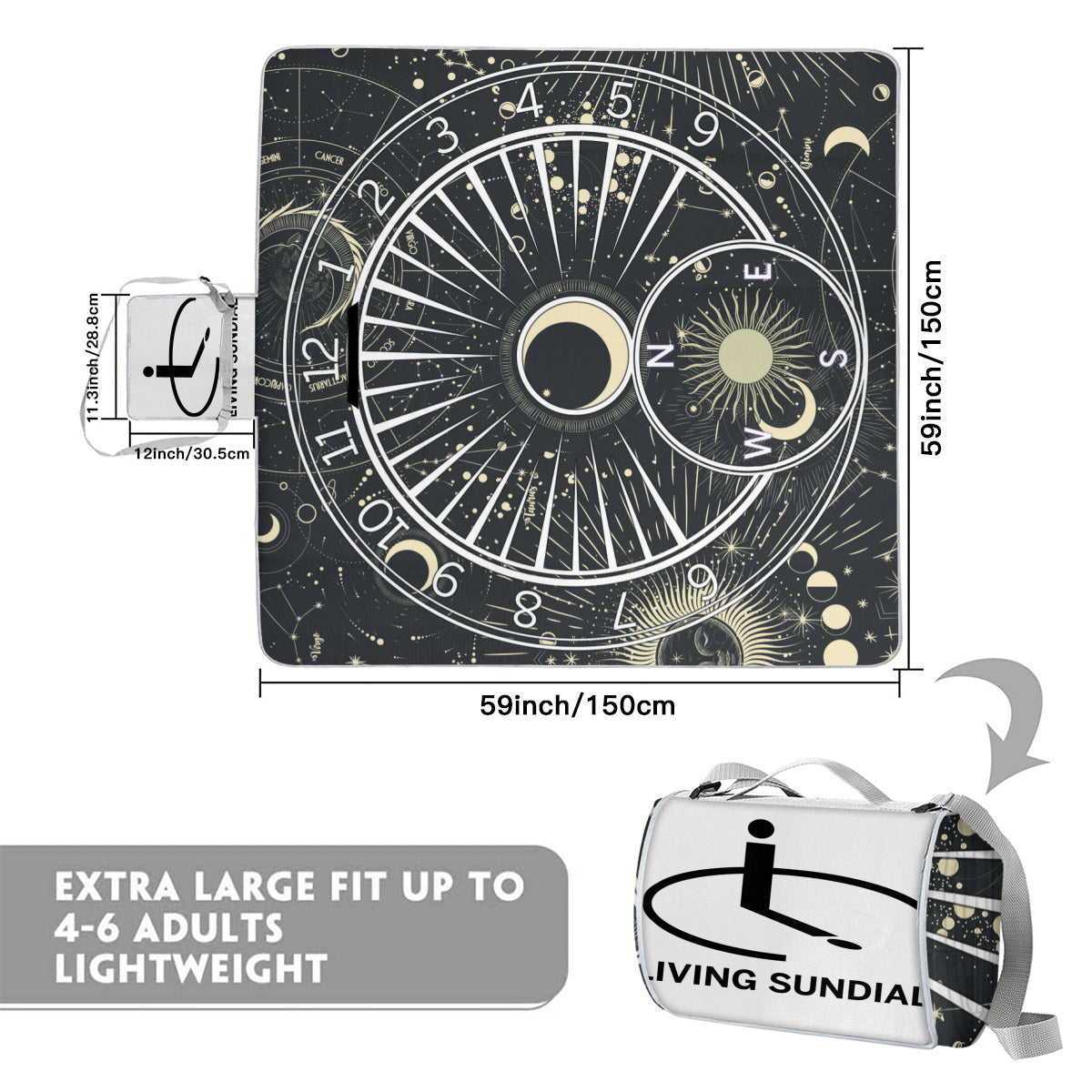 Square Picnic Mat - Celestial