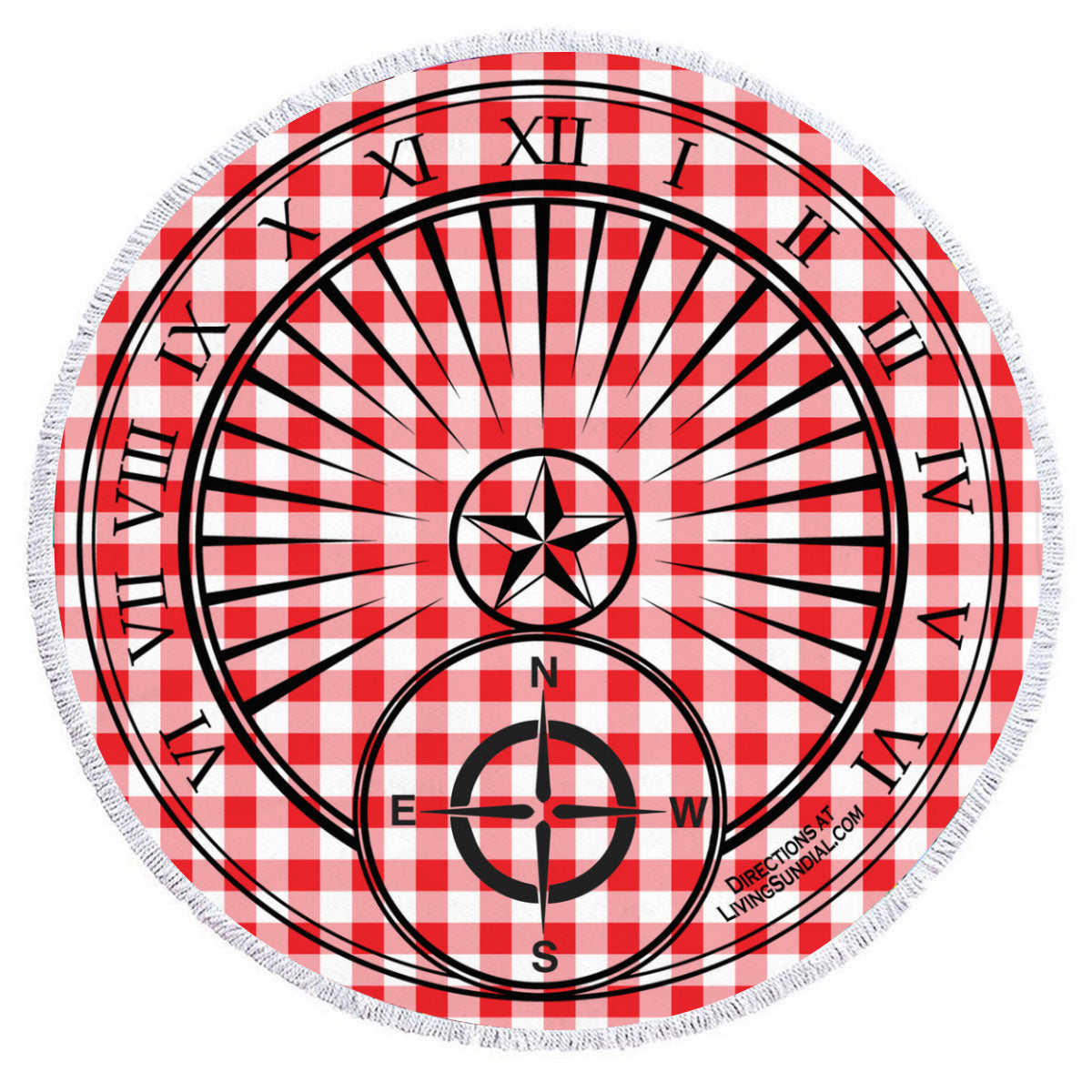 Round Beach Towel - Picnic