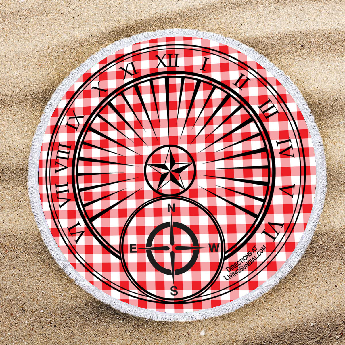 Round Beach Towel - Picnic