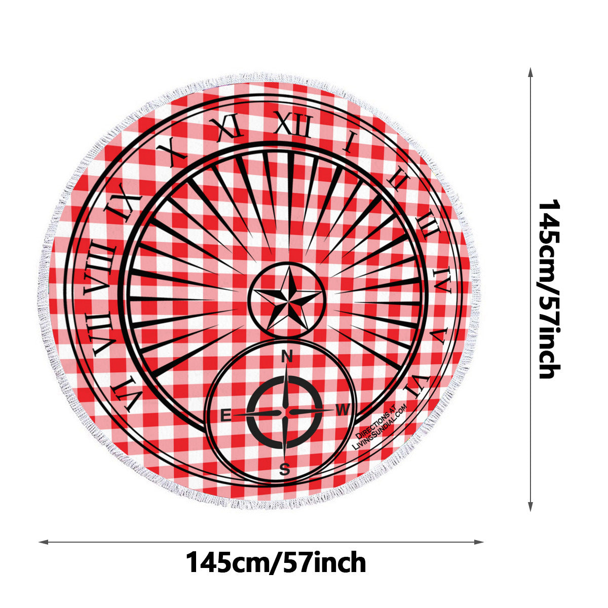 Round Beach Towel - Picnic