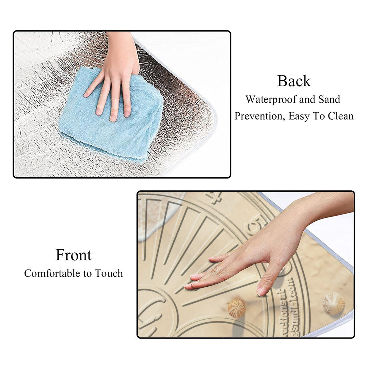 Square Picnic Mat - Beach