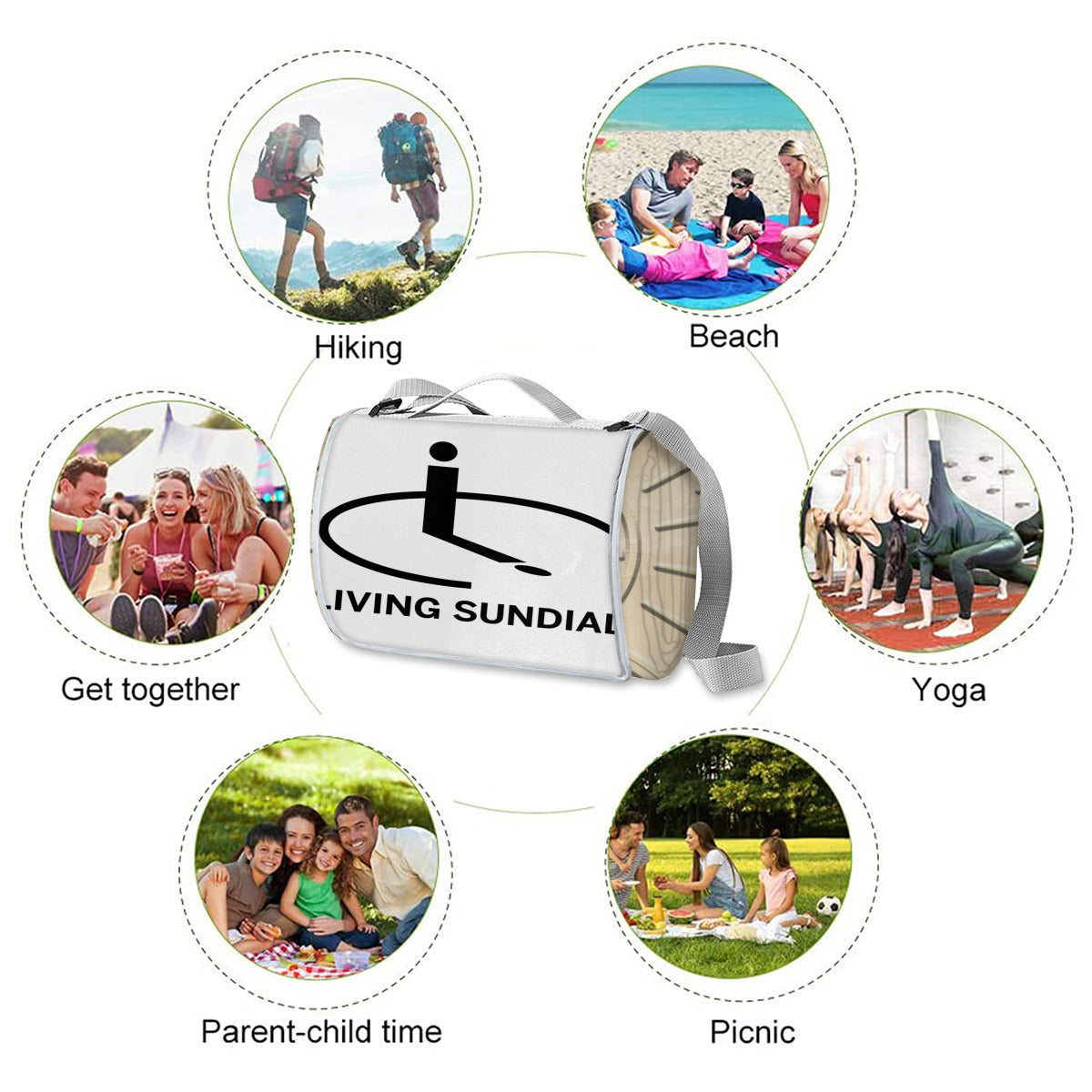 Square Picnic Mat - Beach