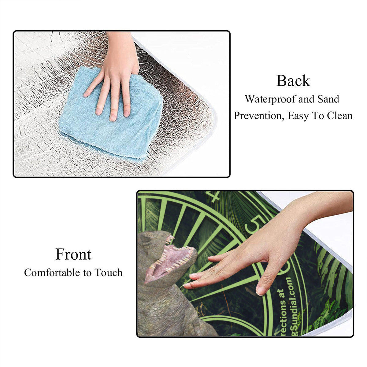 Square Picnic Mat - Dinosaur
