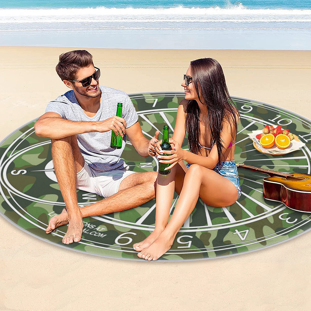Round Picnic Mat - Camo