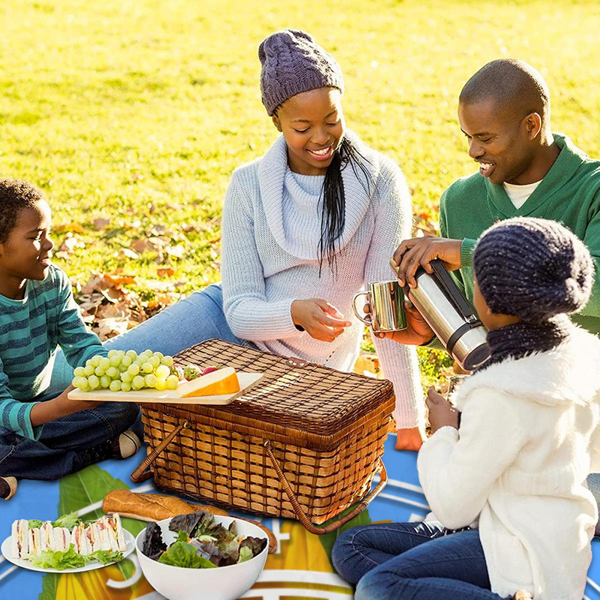 Square Picnic Mat - Sunflower