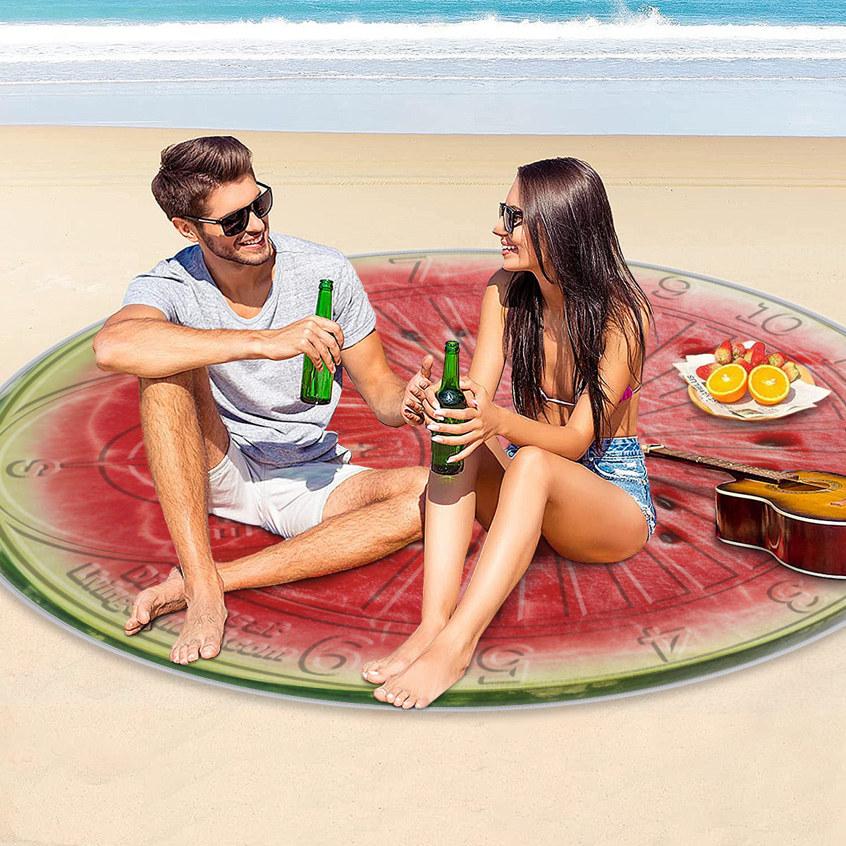 Round Picnic Mat - Watermelon