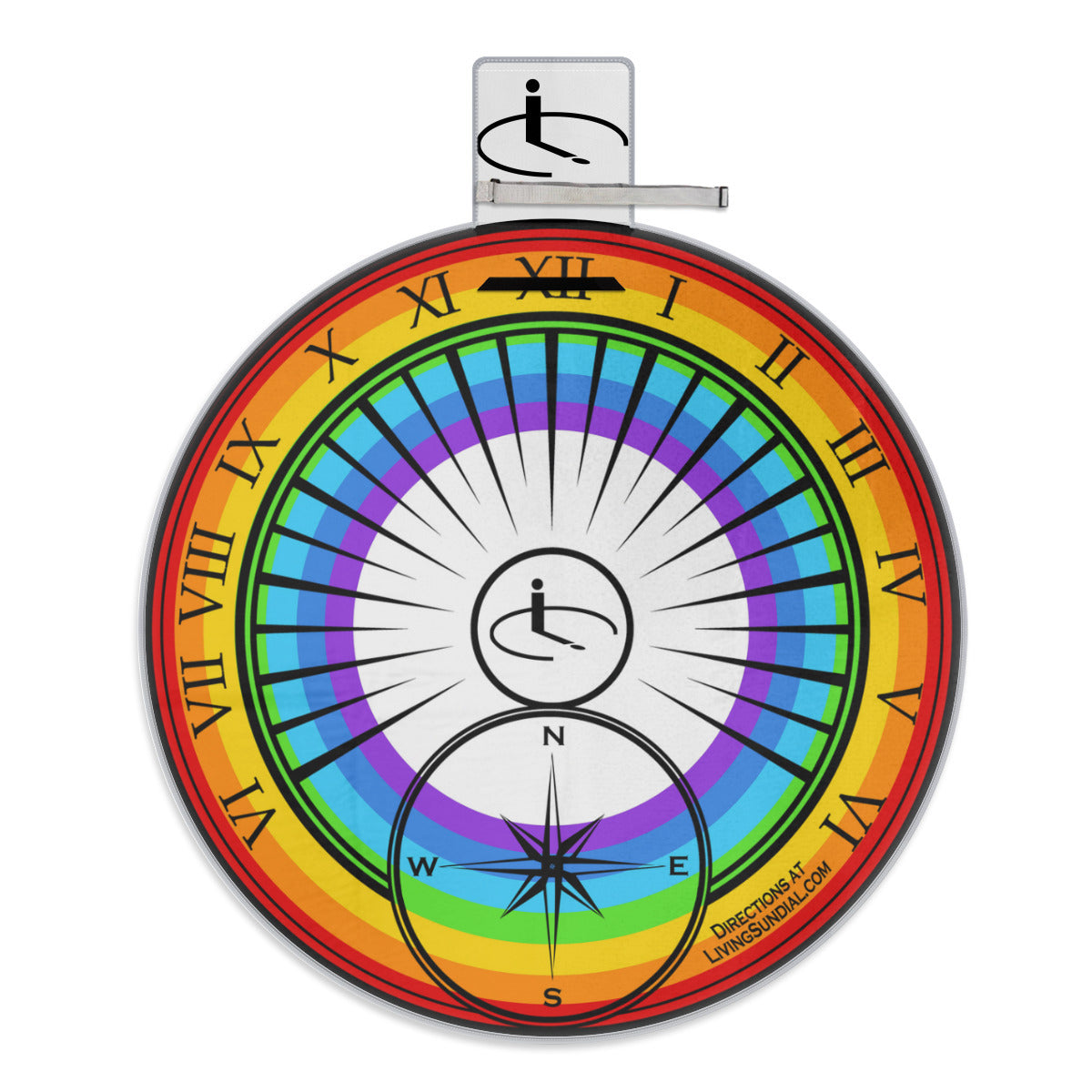 Round Picnic Mat - Rainbow