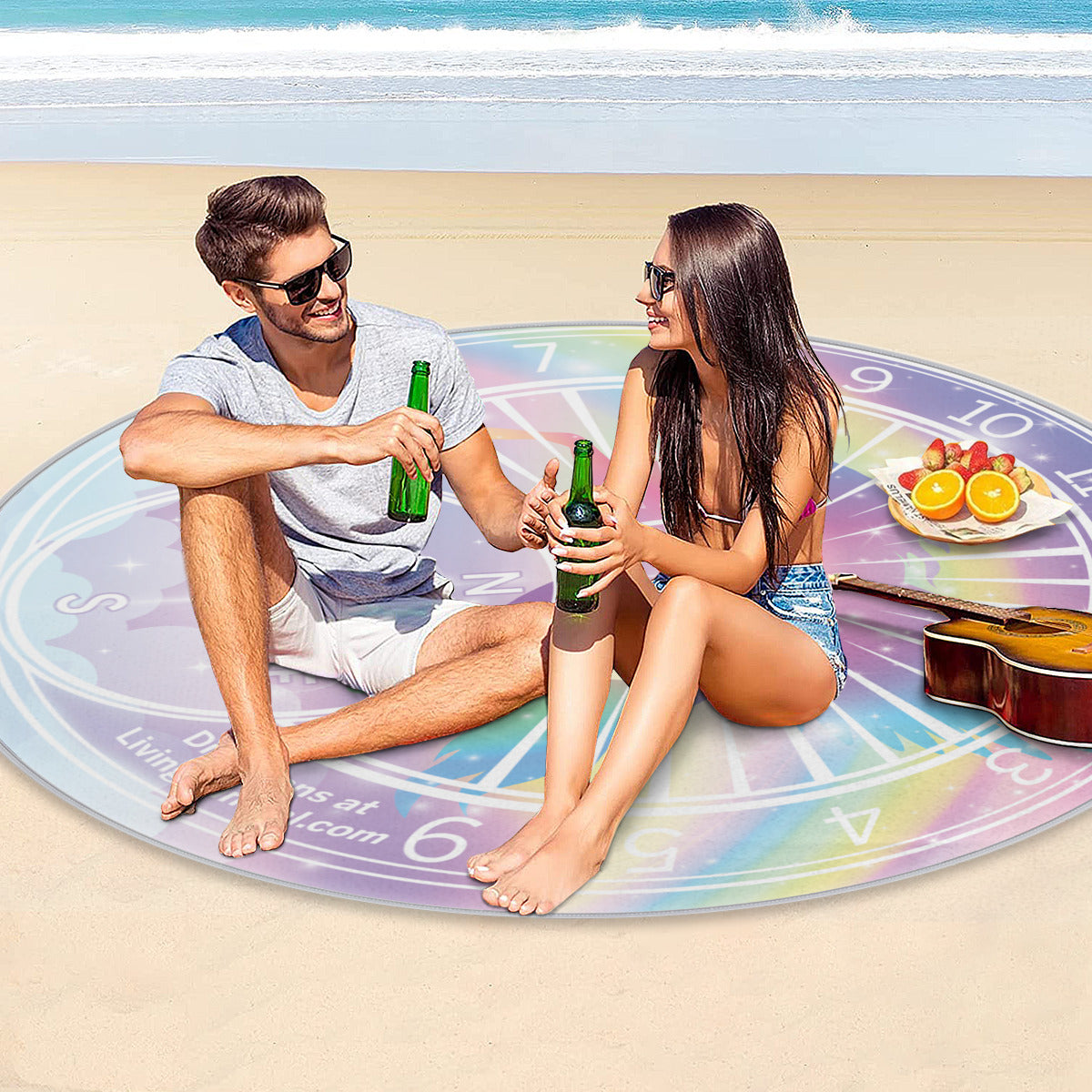 Round Picnic Mat - Unicorn