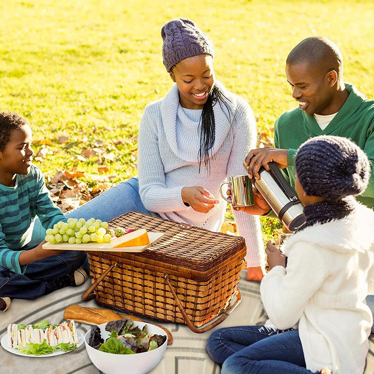 Square Picnic Mat - Beach